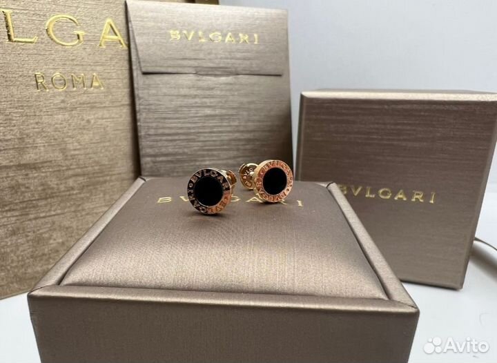 Серьги\пусеты (Bvlgari) булгари