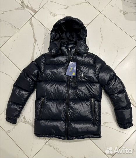 Зимний Пуховик polo ralph lauren синий old money