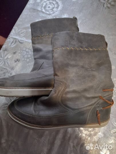 Сапоги кожаные