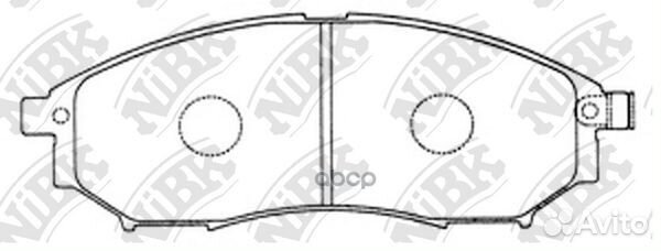 Колодки тормозные дисковые перед/зад PN2444