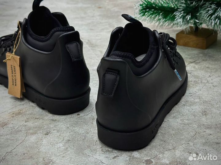 Ботинки Native Черные Зимние Новые