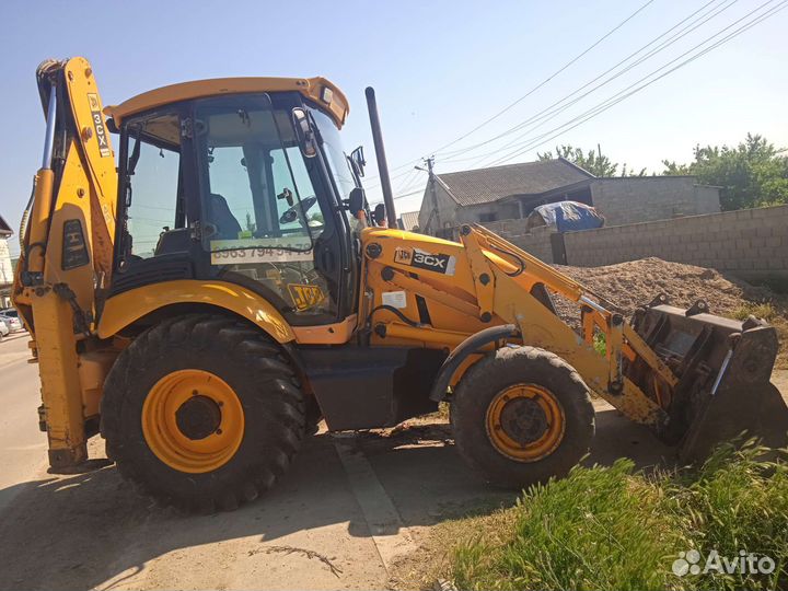 Услуги экскаватора погрузчика jcb