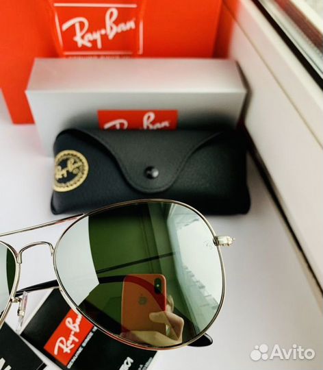 Очки ray ban aviator 3026 зеркальные