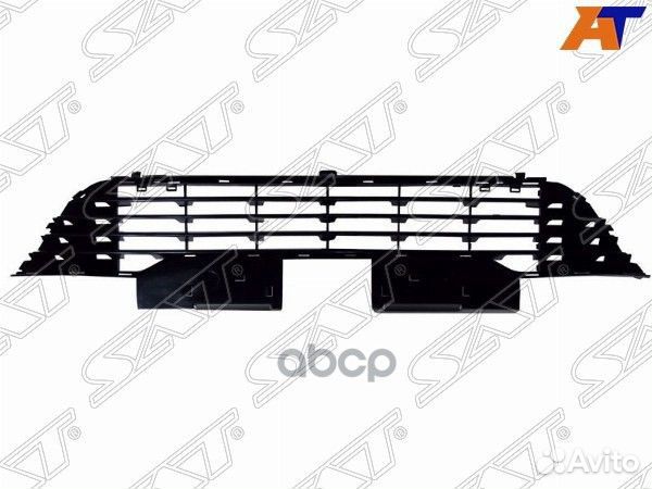 Решетка в бампер Citroen C4 04-08 (Спереди)