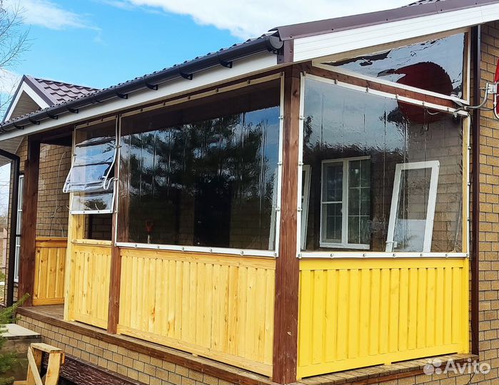 Мягкие окна для беседок террас и веранд