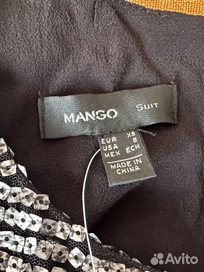 Платье Mango, Манго новое, черное, размер XS