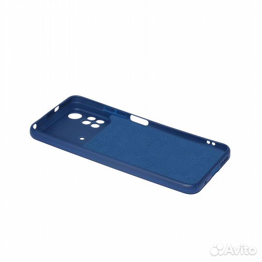 Силиконовый чехол с микрофиброй для Poco M4 Pro (4