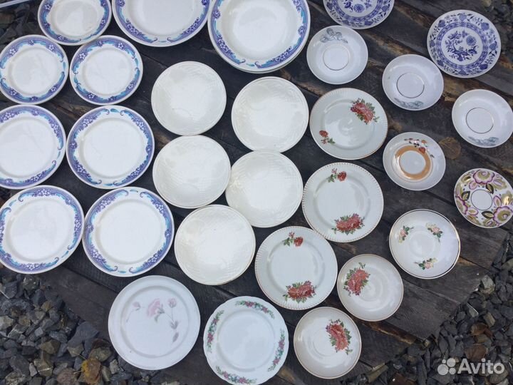 Тарелки блюдца фарфор СССР винтаж