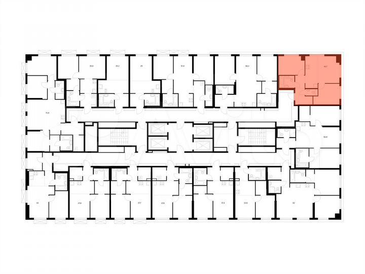 2-к. квартира, 49,7 м², 9/31 эт.