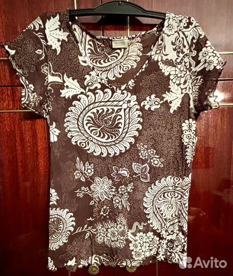 Блузка женская коричневая