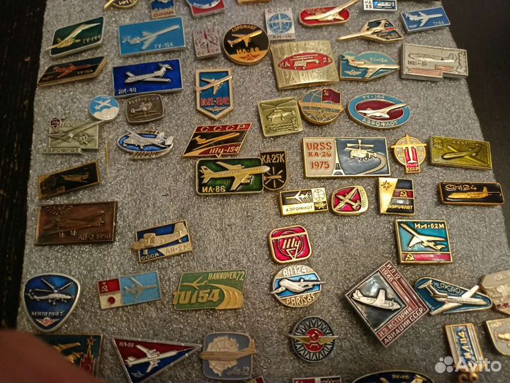 Значки СССР авиация 83шт