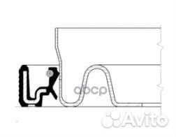 Сальник колен.вала задний 85x131x15,7 в корпус
