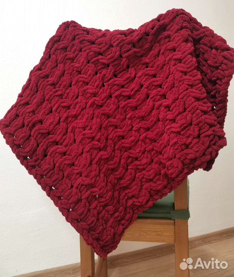 Плед детский вязаный ручная работа