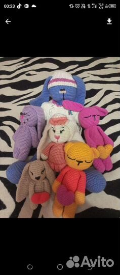 Мягкая игрушка заяц и Тильда