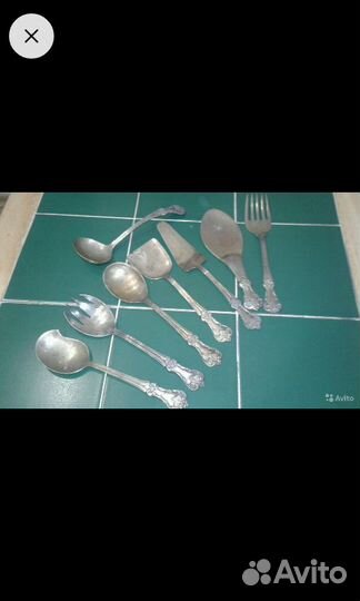 Набор столовый мельхиоровый