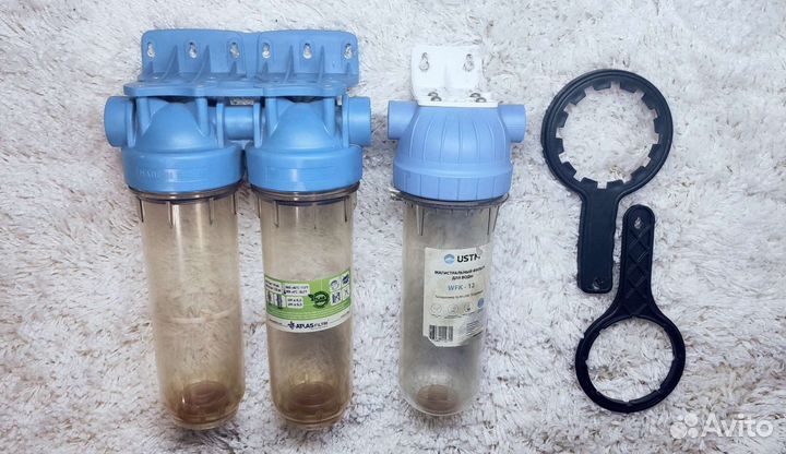 3 колбы Atlas Filtri для фильтров воды с ключами