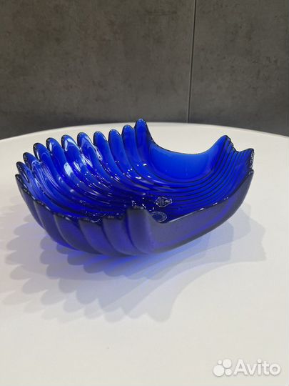 Хрусталь СССР синее кобальтовое стекло