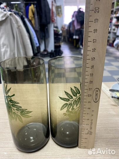 Стаканы цветное стекло СССР