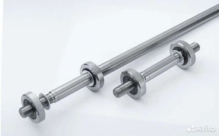 Разборный гриф для штанги и гантелей весом 9 кг