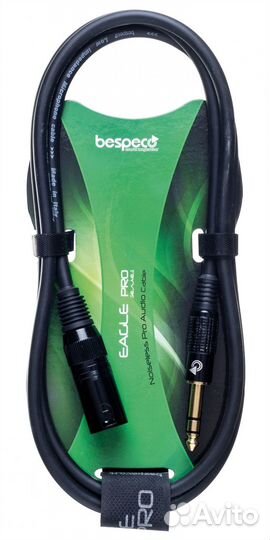 Кабель межблочный XLR-M-Jack Bespeco easx900 9 m