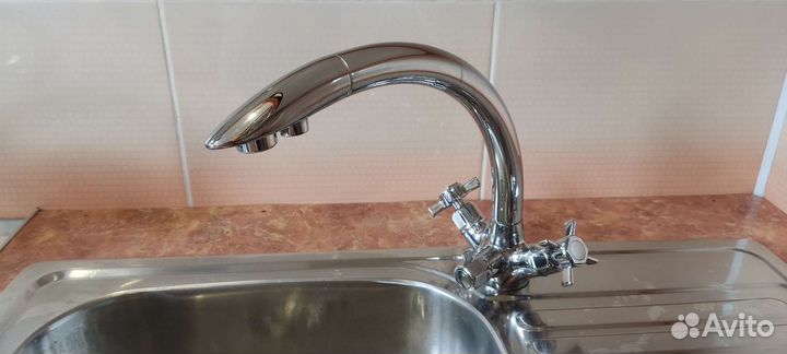 Смеситель для кухни с фильтром бу