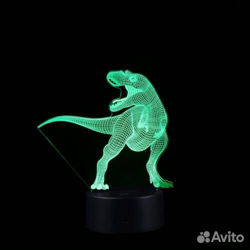 Светильникк Динозавр 3D