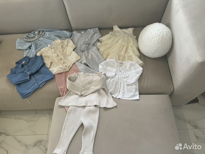 Вещи пакетом zara hm на девочку 86