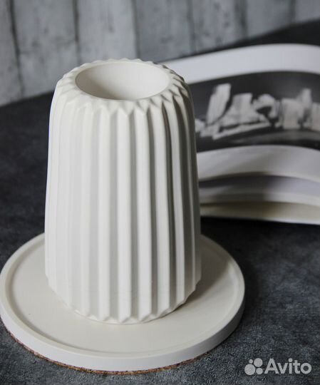 Ваза для сухоцветов. Набор с подносом