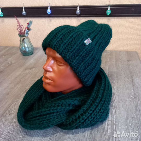 Комплект шапка и снуд