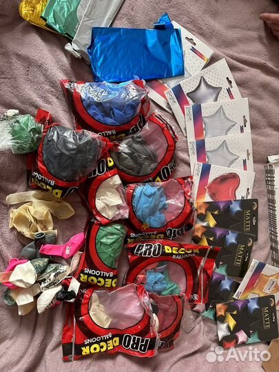 Воздушные шары фольга и латекс мешком