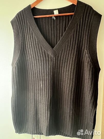 Жилет вязаный женский, L, H&M