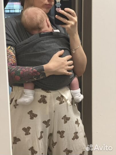 Слинг для новорожденных трикотаж