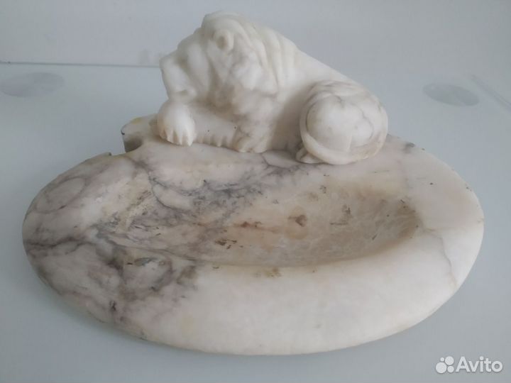 Подсвечник-пепельница антикварная (мрамор)