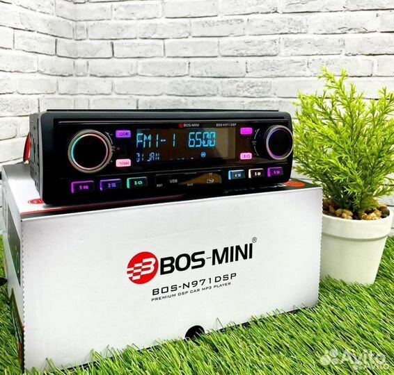 Процессорная магнитола Bos-mini/мощная/4х80W/новая