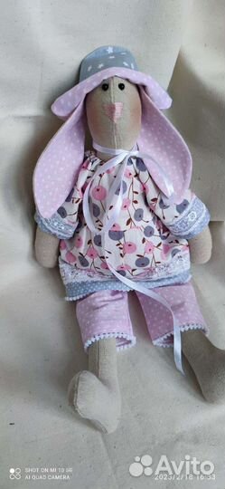 Заяц тильда ручной работы.Кролик. пасха.весна