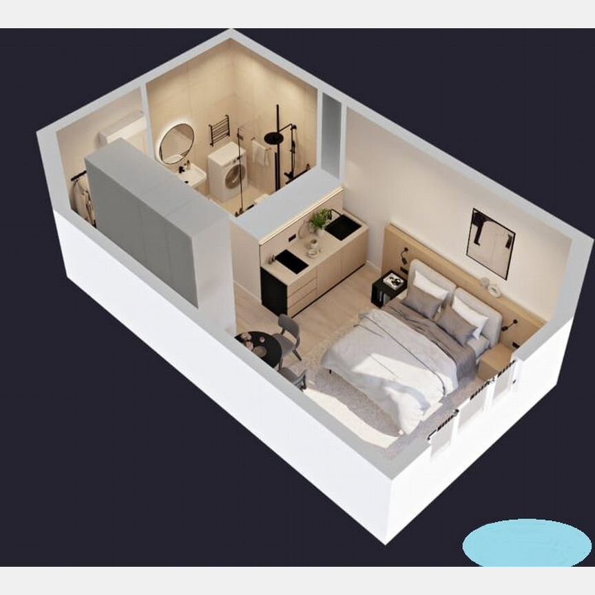 Апартаменты-студия, 20,3 м², 7/15 эт.
