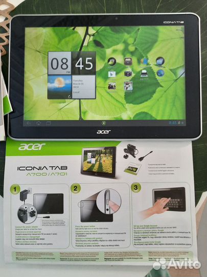 Планшет Acer Iconia Tab A701 рабочий, металик