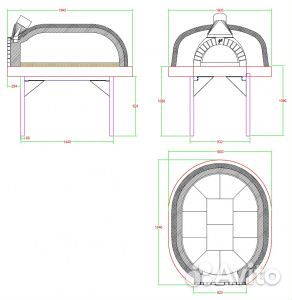 Печь для пиццы Valoriani Vesuvio GR Plus 120*160