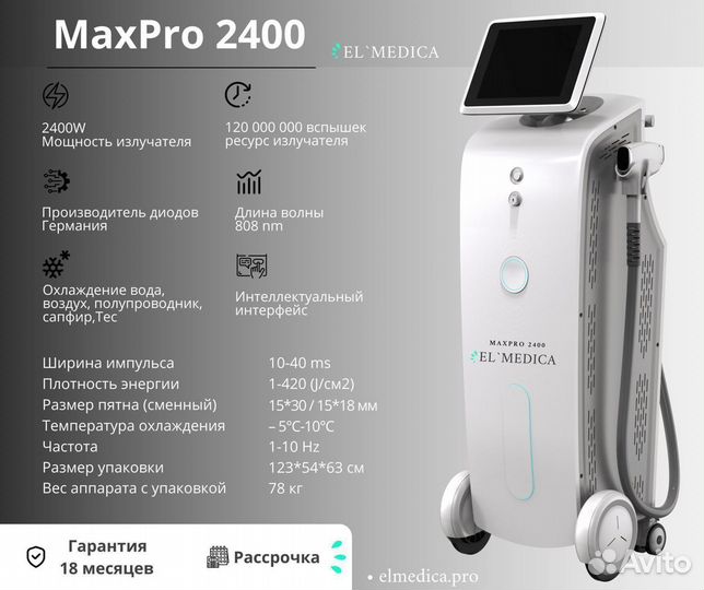 Хит продаж Диодный лазер MaxPro 2400w