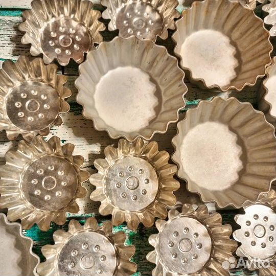 Формочки для кекса 18 шт СССР два вида