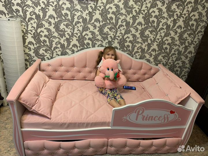 Детская кровать/кровать диван/каретная стяжка