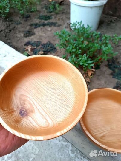 Чашка деревянная миска
