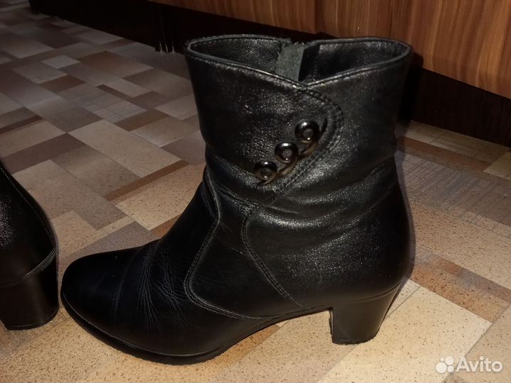 Полусапожки женские 38 размера натуральная кожа