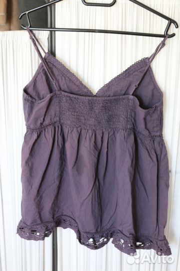 Топ на бретельках летний хлопок