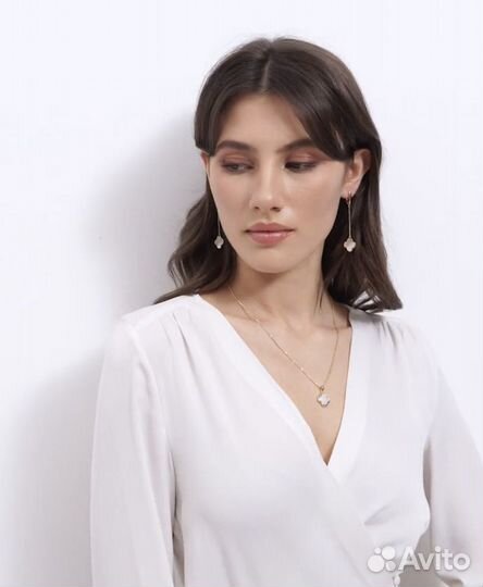 Комплект серьги подвеска Van Cleef