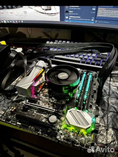 Материнская плата asrock b450 steel legend