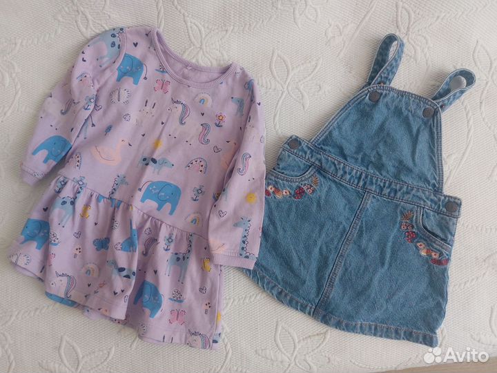 Вещи пакетом 80-86,12-18, zara next TU Gap george