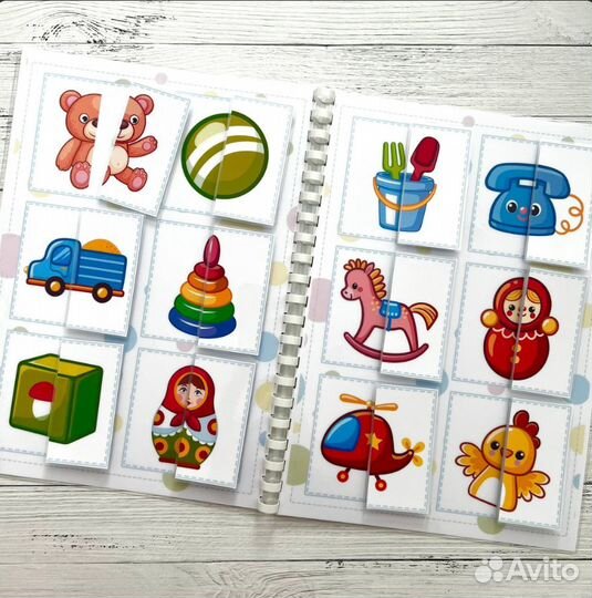 Игра на липучках мои первые пазлы