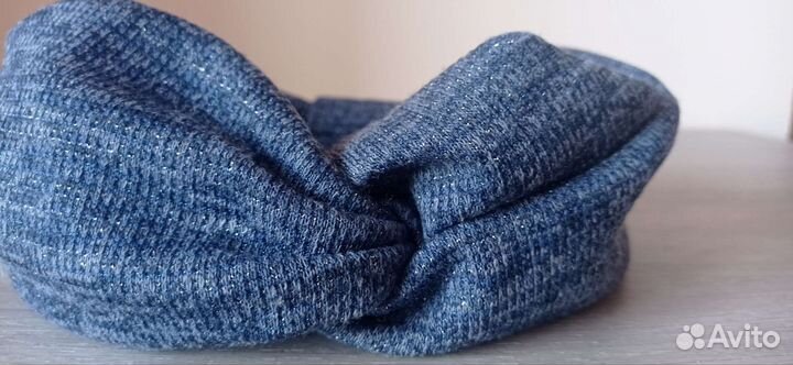 Повязка на голову вязаная трикотаж