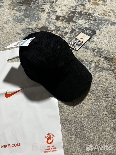 Кепка nike club unstructured cord CAP black